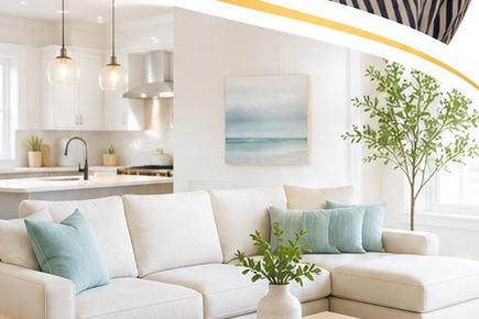Fresh, clean living room
